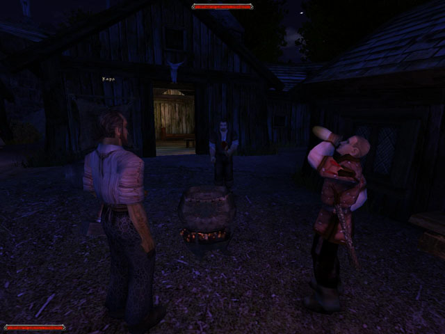 gothic 2 ночь ворона - эти парни готовы днём и ночью нести караул...
