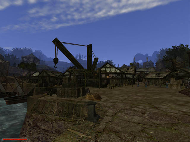 gothic 2 ночь ворона - пристань города, здесь собраны отбросы общества и алкаши