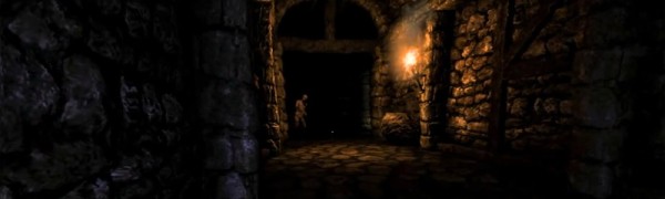 Голодный зомби бродит по тёмным коридорым Amnesia
